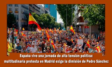 Protestas en España contra Pedro Sánchez