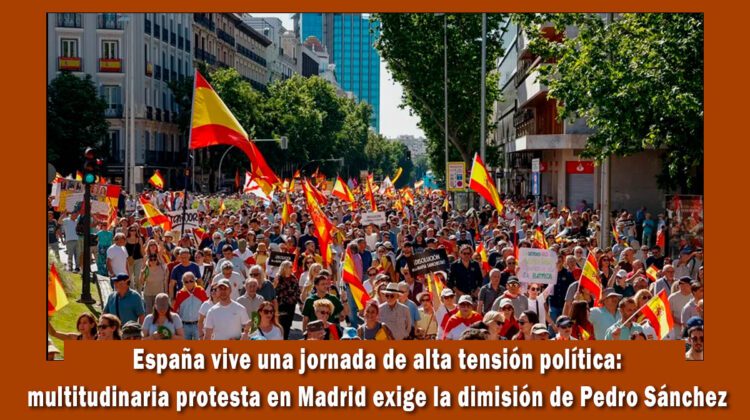 Protestas en España contra Pedro Sánchez