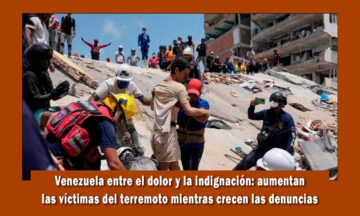 aumentan los fallecidos en Venezuela tras el terremoto