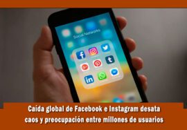 Facebook e Instagram se cae a nivel mundial