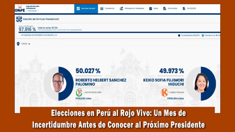 Elecciones en Perú y la incertidumbre