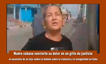Madre cubana pega las fotos de su hijo asesinado por toda la ciudad