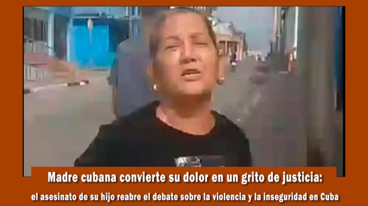 Madre cubana pega las fotos de su hijo asesinado por toda la ciudad