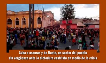 Cuba a oscuras y con fiestas