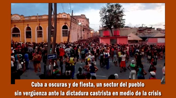 Cuba a oscuras y con fiestas