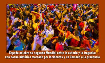 Tragedia en España tras victoria en el mundial