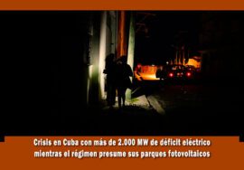 Crisis energética en Cuba con más de 2000 MW de déficit este Lunes