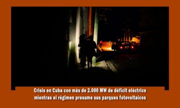 Crisis energética en Cuba con más de 2000 MW de déficit este Lunes