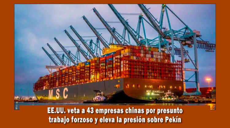 EE.UU.veta a 43 empresas por trabajo forzado