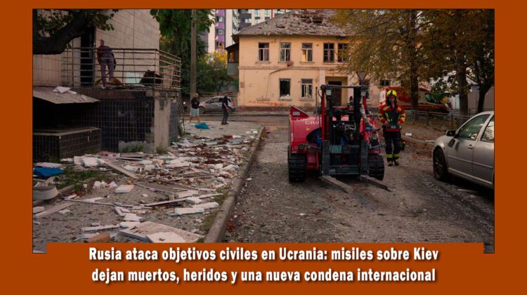 Rusia ataca objetivos civiles en Ucrania