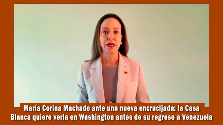 María corina machado invitada a la Casa Blanca antes de regresar a Venezuela