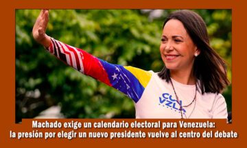 María Corina machado exige elecciones libres en Venezuela