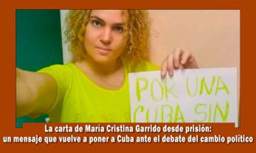 Carta de maría cristina Garrido desde prisión