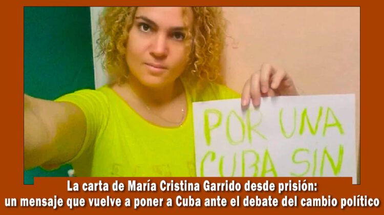 Carta de maría cristina Garrido desde prisión