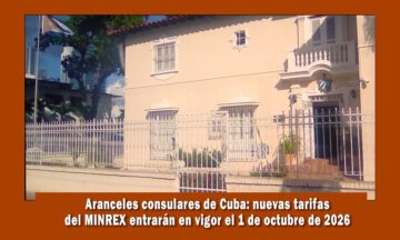 Cuba anuncia nuevos aranceles consulares