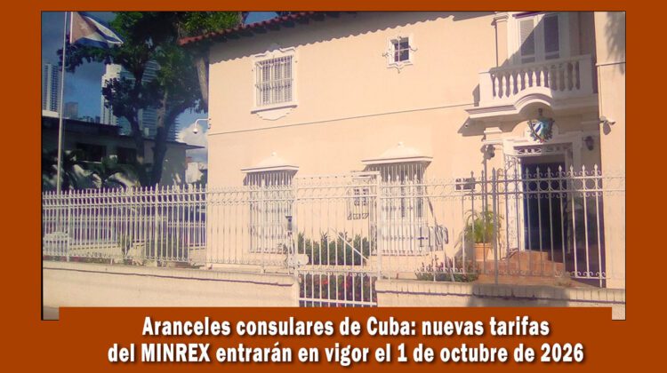 Cuba anuncia nuevos aranceles consulares
