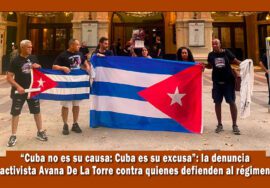 activista cubana denuncia a quienes defienden el régimen de Cuba