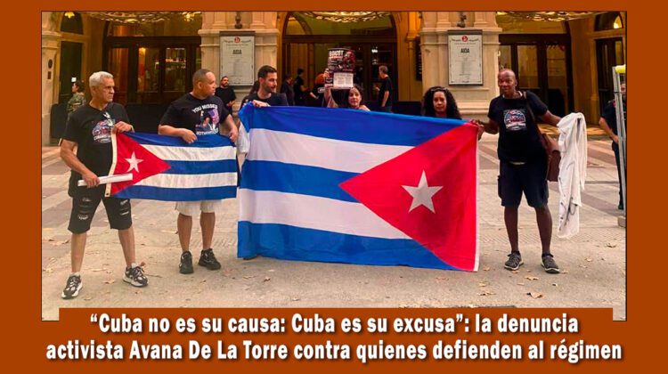 activista cubana denuncia a quienes defienden el régimen de Cuba