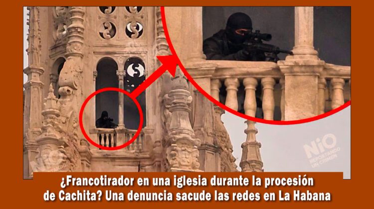 Francotirador en una iglesia en cuba fue captado en cámara
