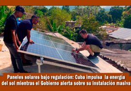 Régimen de Cuba plantea regular los paneles solares