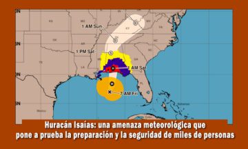 Huracán Isaías amenaza el norte de la Florida