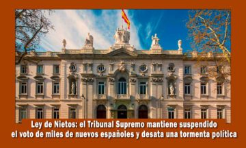 suspensión del voto de los nacionalizados por la ley de nietos