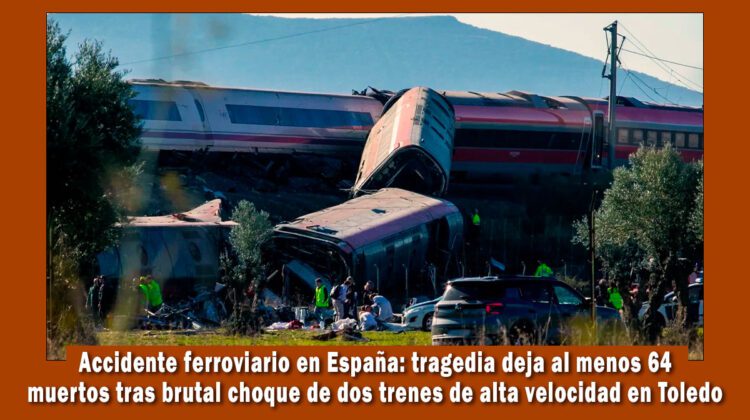 Accidente ferroviario en España deja al menos 60 muertos