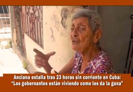 Anciana estalla en redes sociales luego de 23 horas de apagones