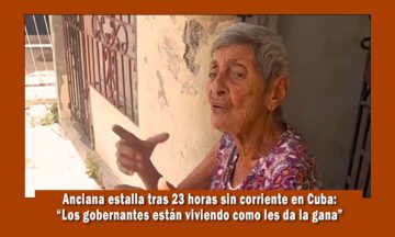 Anciana estalla en redes sociales luego de 23 horas de apagones