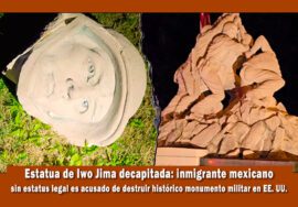 Estatua de Iwo Jima decapitada