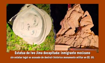 Estatua de Iwo Jima decapitada