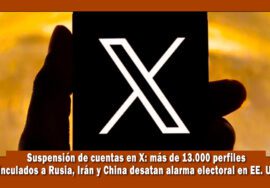 suspensión de cuentas en X por elecciones en Estados Unidos