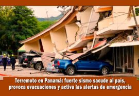 fuerte terremoto en Panamá, sin victimas por el momento