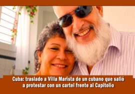 Trasladan a Villa Marista a cubano que salió a protestar
